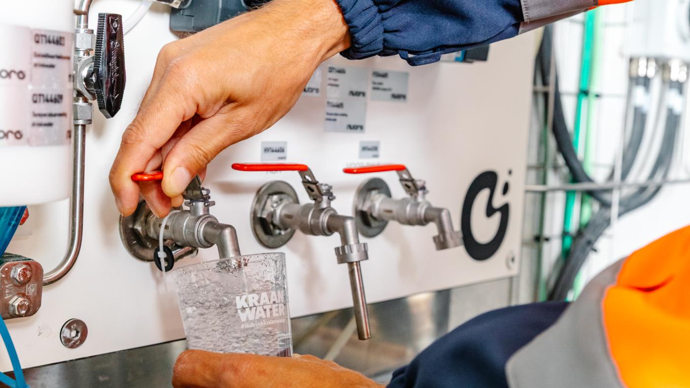 tappen van kraan